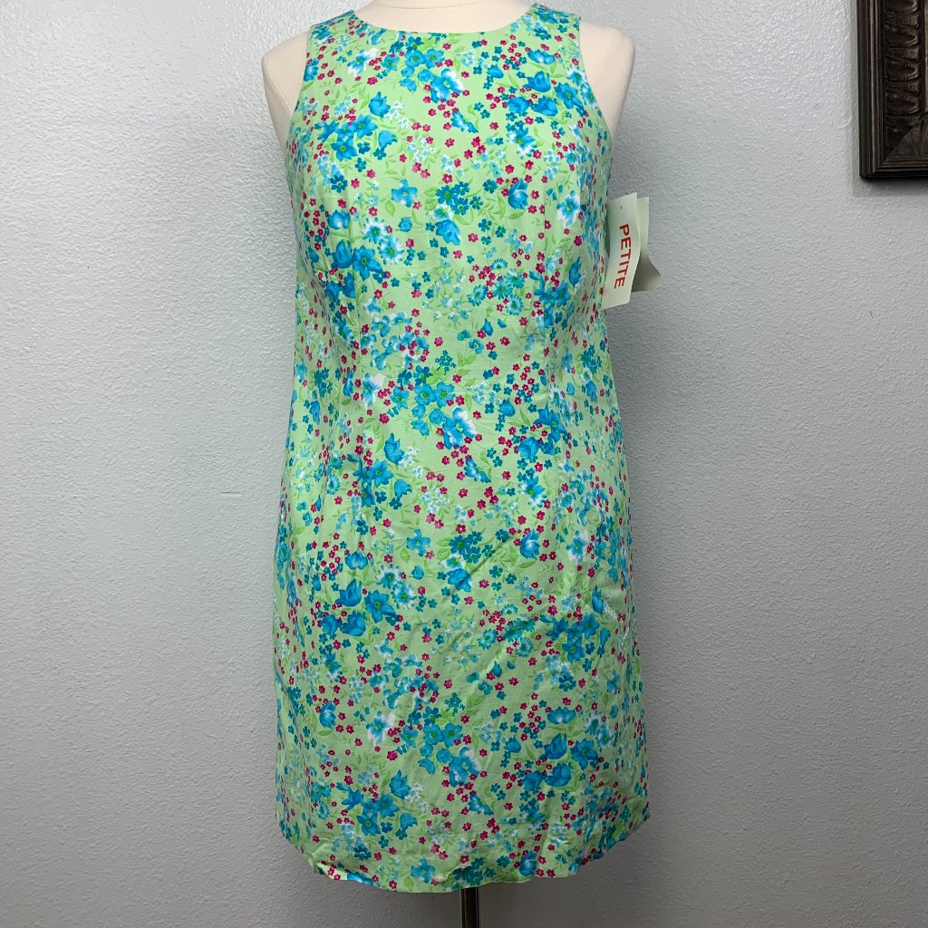 Nwt Classics By Eileen West Sleeveless Lime Dress — image 2 of 7